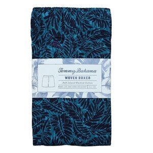 Tommy Bahama Boxer Shorts Teal Palm Fronds 100% Cotton NWT